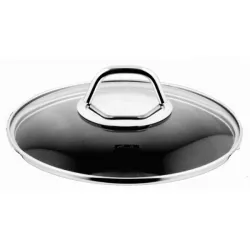 Főzőládák és karcolatok védőfedője Black Edition - 16 cm, üveg-acél