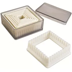 Nylonos formázókocka hullám  készlet – 9 db