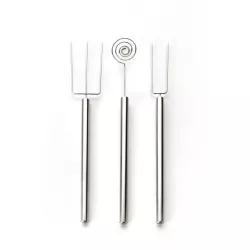 Csokoládó bonbon készítéséhez 3 darab villalapú készlet