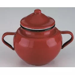 Zasítkovaná cukřenka 0,5l - piros