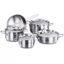 Rozsdamentes edény-szett Alfa – 5 darab