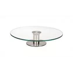 Üveg tortadíszítő kerek 30 cm