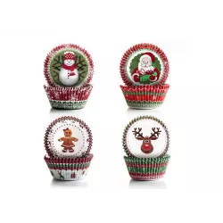 Cukrász sütemény kosárkái - karácsonyi készlet 100 db