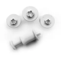 Díszítő készlet virágokkal készlet – 3 db