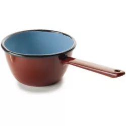 Zománcos kónikus fazék barna