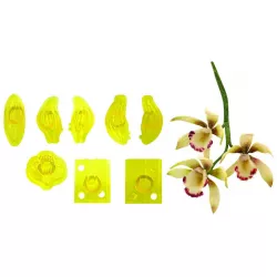 Kivágóformák 8 db – apró orchidea Cymbidium - PME