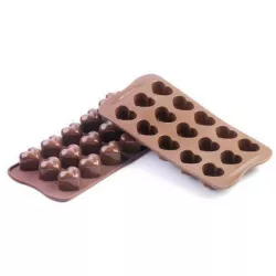 Csokoládé és jég formája szilikon – szív formája
