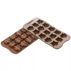 Csokoládé forma szilikonból – bagoly