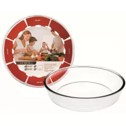 Kerek üvegtál fazék sütőhöz 26x6 cm