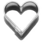 Szív alakú kiszúró 2 cm