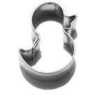 Sütőforma kacsa 2 cm