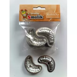 Morzsák formái süteményhez 5,5 cm körte alakú rogalmaszaggatók, 20 darab