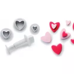 Díszítő szív készlet – 3 darab