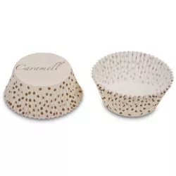 Papírlapok sütőformákhoz - karamellás