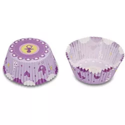 Papírtartókosárka - gyerekek lilás mintával