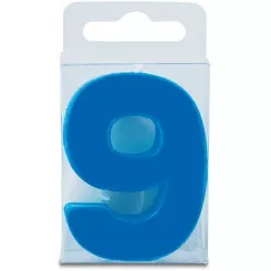 Kék számforma gyertya