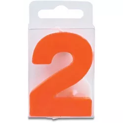 Lángcsillag a szám 2 alakú – mini, piros