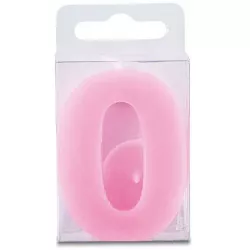 Lángcsomag 0-s szám alakú – mini, rózsaszín