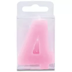 Lámpászárcs numero 4 - mini, rózsaszín