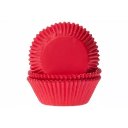 Papírový košíček na muffiny červený 50 ks