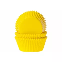 Papírtálalapos muffinba sárga 50 db