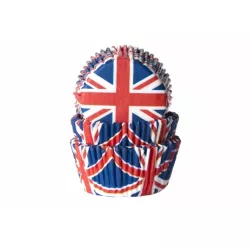 Papírtortaformák Union Jack 50 db