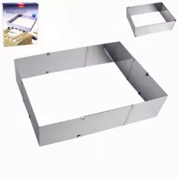 Sütem torta zárható, téglalap alakú (hordozható)