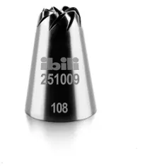 Kávészínű tortadíszítő csúcs virágokhoz PROFI 9 mm