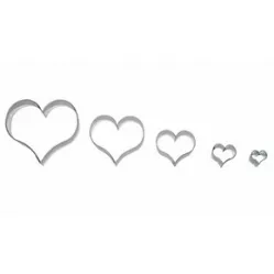 Szív alakú ívek 5 darabban