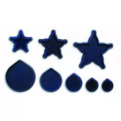 Kekszvágó lapok ehető virágokhoz RÓZSA - készlet 8 db - PME