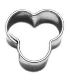 Háromlevél alakú kiszúró 14x14 mm