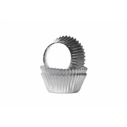 Mini muffin banty fényes ezüst 36 db/36 darab