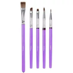 Díszítő tortakészítő ecsetkészlet, 5 darab