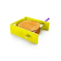 Szeletelőtálca tortához, zöld, 32 × 10 cm