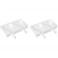 Szilikon jégnyárs forma – 2 darab szív formájú is.