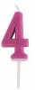 Gyertya „4-es szám” — 7 cm