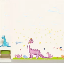 Faliéma díszítő falitábla: dinoszauruszok