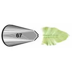 Dekorációs csúcs LEAF #67 CRD