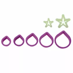 7-darabos rózsasablon-szett