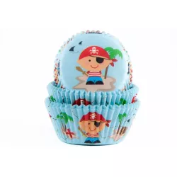 Poháry na muffiny pirátok 50 db