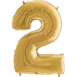 Lufis ballon 2 arany 66 cm