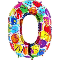 Felfújható lufi 0 számú színű lufik 102 cm extra nagy