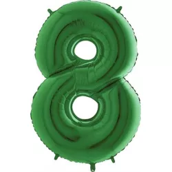 Felfújható lufi szám 8 zöld 102 cm extra nagy