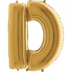 Lufis ballon betű D arany 102 cm