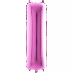 Lufi levegőben rózsaszín betű I 102 cm