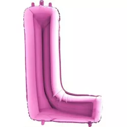 Lufis, L betű, rózsaszín 102 cm