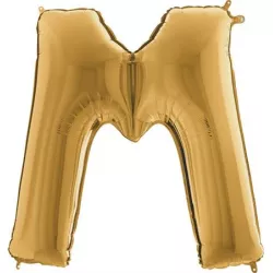 Lufis, arany M betű méret 102 cm
