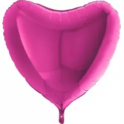 Lufi szív rózsaszín 91 cm
