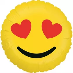 Felfújható lufi emoji love 46 cm