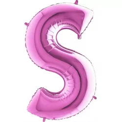 Lufis ballon betű S rózsaszín 102 cm